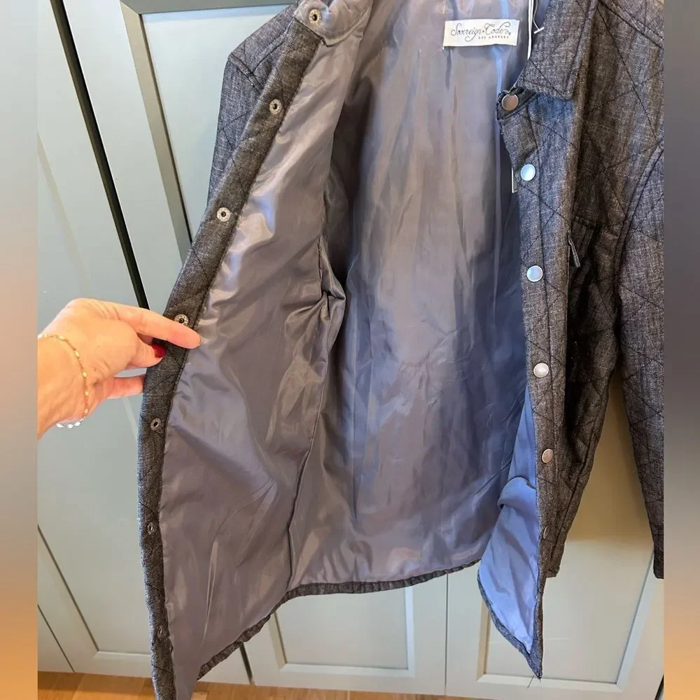 Sovereign Code Men’s Gray Quilted Snap Jacket